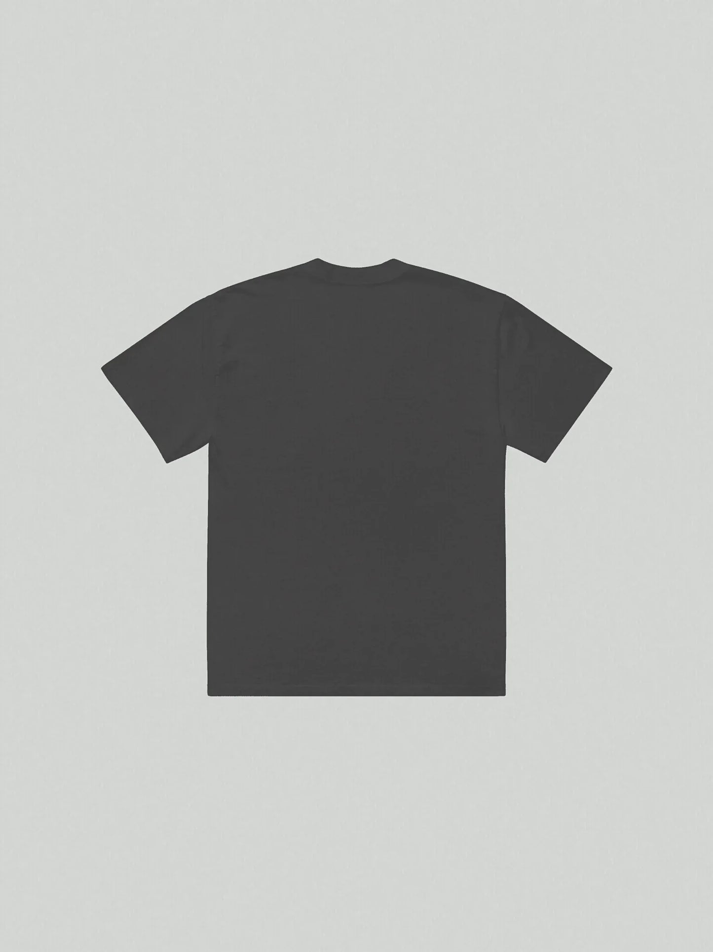 Rear view dark gray oversized T-shirt VIICCE streetwear cut