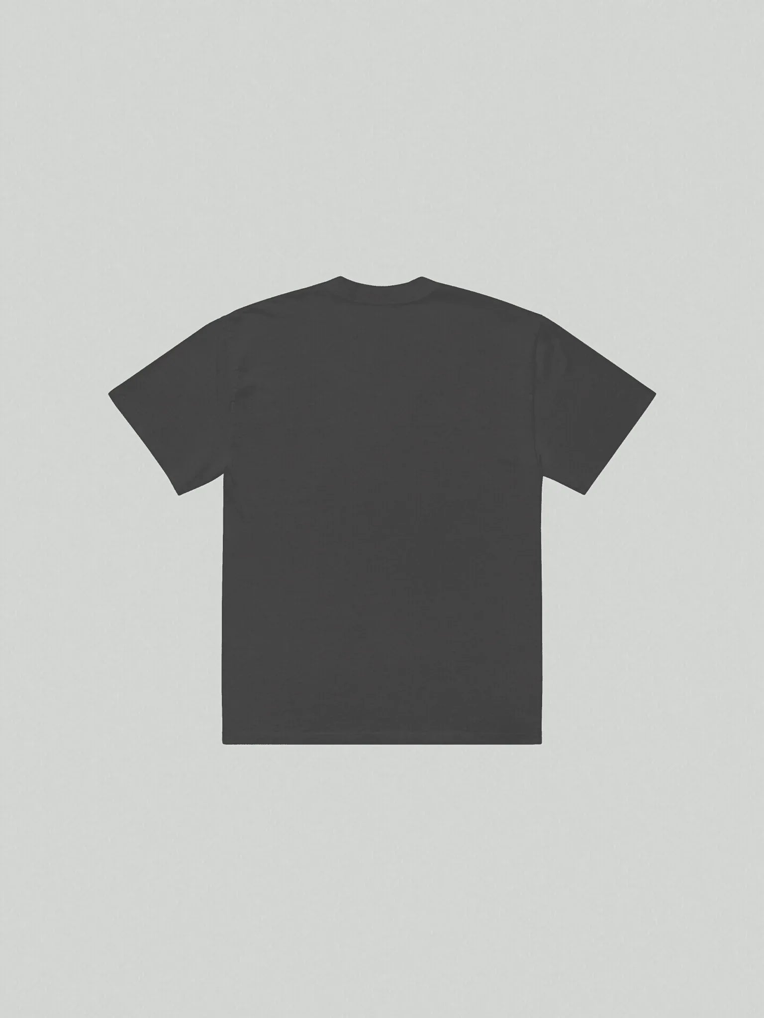 Rear view dark gray oversized T-shirt VIICCE streetwear cut